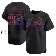Genesis Cabrera Men's New York Mets Black Limited Alternate Jersey
