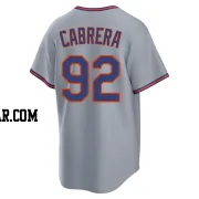 Genesis Cabrera Men's New York Mets Gray Replica Away 2.0 Jersey
