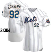 Genesis Cabrera Men's New York Mets White Authentic Home Jersey