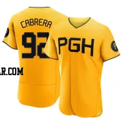 Genesis Cabrera Men's Pittsburgh Pirates Gold Authentic 2023 City Connect Jersey