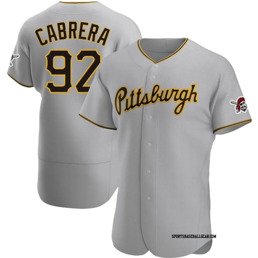 Genesis Cabrera Men's Pittsburgh Pirates Gray Authentic Road Jersey