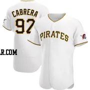 Genesis Cabrera Men's Pittsburgh Pirates White Authentic Home Jersey