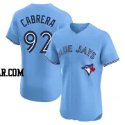 Genesis Cabrera Men's Toronto Blue Jays Blue Elite Powder Alternate Jersey
