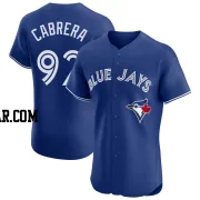 Genesis Cabrera Men's Toronto Blue Jays Royal Elite Alternate Jersey