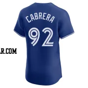 Genesis Cabrera Men's Toronto Blue Jays Royal Elite Alternate Jersey
