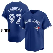 Genesis Cabrera Men's Toronto Blue Jays Royal Limited Alternate Jersey