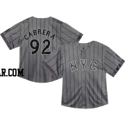 Genesis Cabrera Toddler New York Mets Limited Graphite 2024 City Connect Jersey