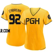 Genesis Cabrera Women's Pittsburgh Pirates Gold Authentic 2023 City Connect Jersey
