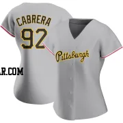 Genesis Cabrera Women's Pittsburgh Pirates Gray Authentic Road Jersey
