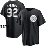 Genesis Cabrera Youth Chicago Cubs Black/White Replica Jersey