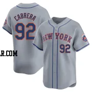 Genesis Cabrera Youth New York Mets Gray Limited Away Jersey