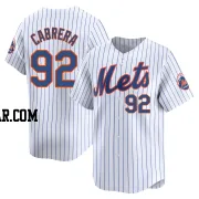 Genesis Cabrera Youth New York Mets White Limited Home Jersey