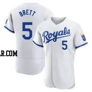George Brett Men's Kansas City Royals White Authentic 2022 Home Jersey