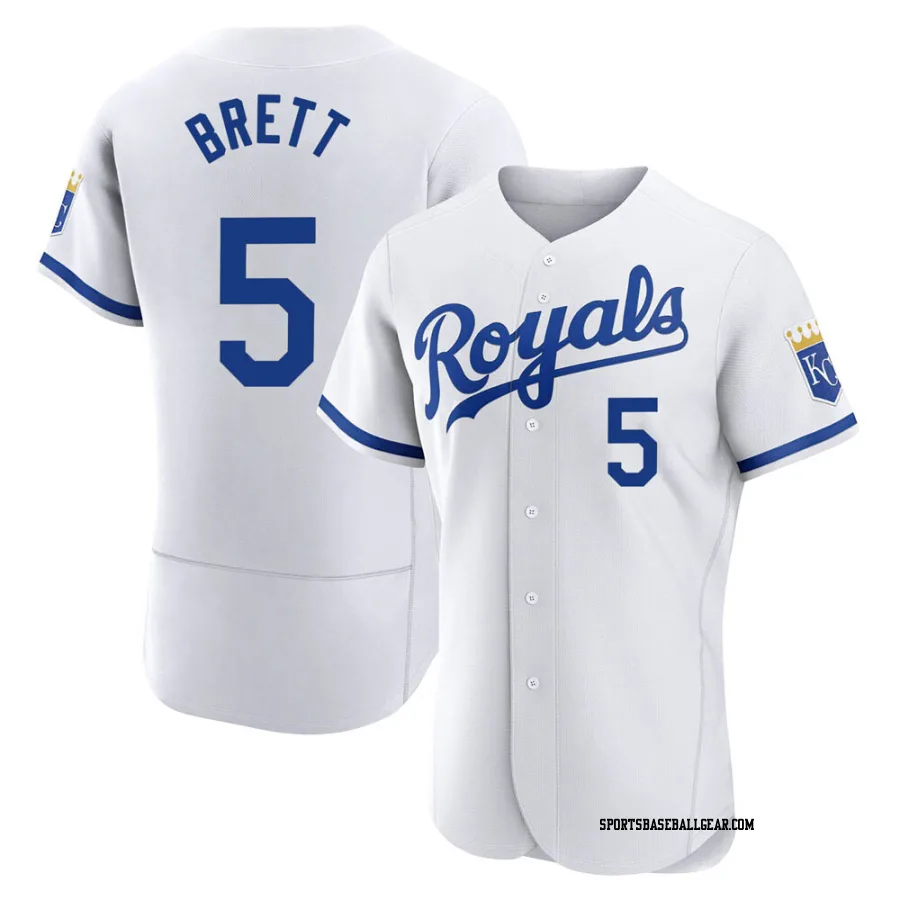 George Brett Men's Kansas City Royals White Authentic 2022 Home Jersey