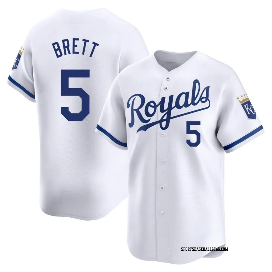 George Brett Men's Kansas City Royals White Limited Home Jersey