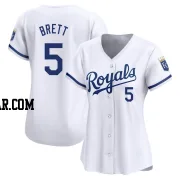 George Brett Women's Kansas City Royals White Limited Home Jersey