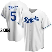 George Brett Youth Kansas City Royals White Replica Home Jersey