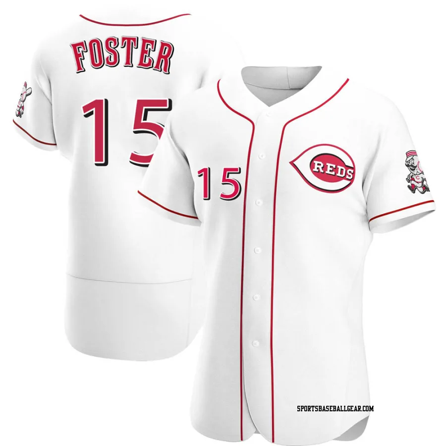 George Foster Men's Cincinnati Reds White Authentic Home Jersey