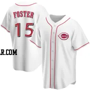 George Foster Youth Cincinnati Reds White Replica Home Jersey