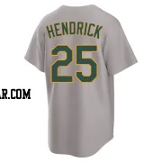 George Hendrick Men's Oakland Athletics Gray Replica Away 2.0 Jersey