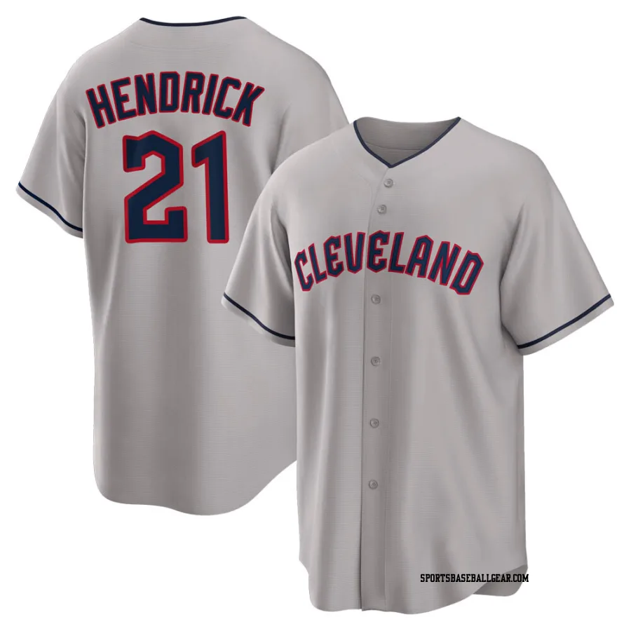 George Hendrick Youth Cleveland Guardians Gray Replica Road Jersey