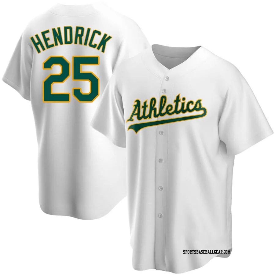 George Hendrick Youth Oakland Athletics White Replica Home Jersey