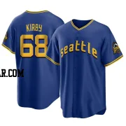 George Kirby Youth Seattle Mariners Royal Replica 2023 City Connect Jersey