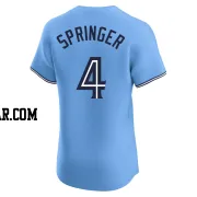 George Springer Men's Toronto Blue Jays Blue Elite Powder Alternate Jersey