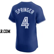 George Springer Men's Toronto Blue Jays Royal Elite Alternate Jersey