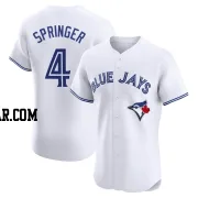 George Springer Men's Toronto Blue Jays White Elite Home Jersey