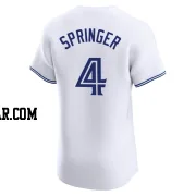 George Springer Men's Toronto Blue Jays White Elite Home Jersey