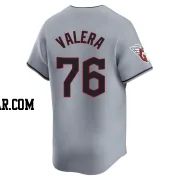 George Valera Men's Cleveland Guardians Gray Limited Road Jersey