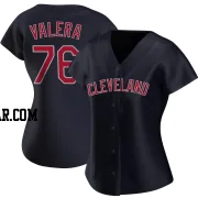 George Valera Women's Cleveland Guardians Navy Authentic Alternate Jersey