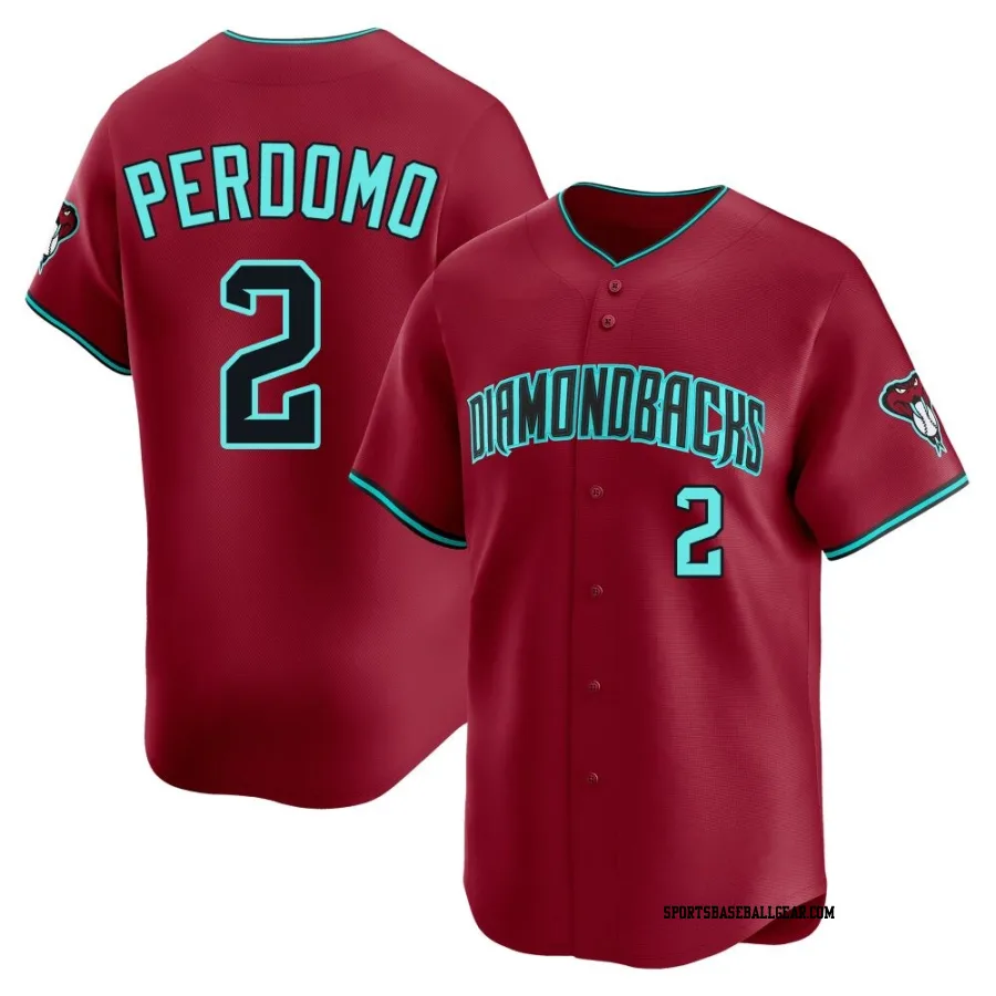 Geraldo Perdomo Men's Arizona Diamondbacks Red Limited Alternate Jersey