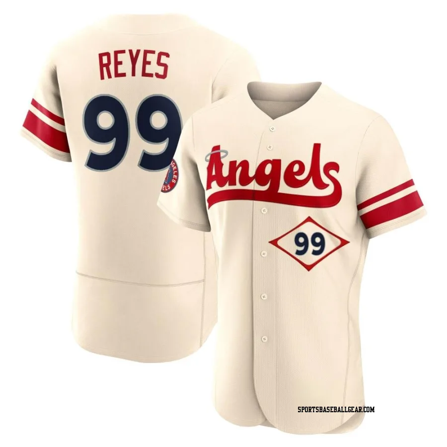Gerardo Reyes Men's Los Angeles Angels Cream Authentic 2022 City Connect Jersey