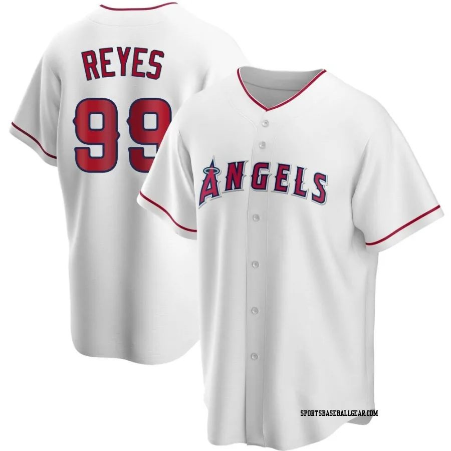 Gerardo Reyes Youth Los Angeles Angels White Replica Home Jersey