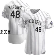 German Marquez Men's Colorado Rockies White Authentic Home Jersey