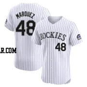 German Marquez Men's Colorado Rockies White Elite Home Jersey