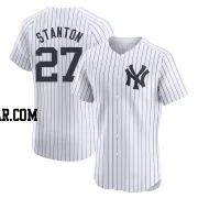 Giancarlo Stanton Men's New York Yankees White Elite Home Jersey