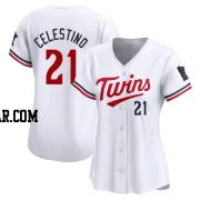 Gilberto Celestino Women's Minnesota Twins White Limited Home Jersey