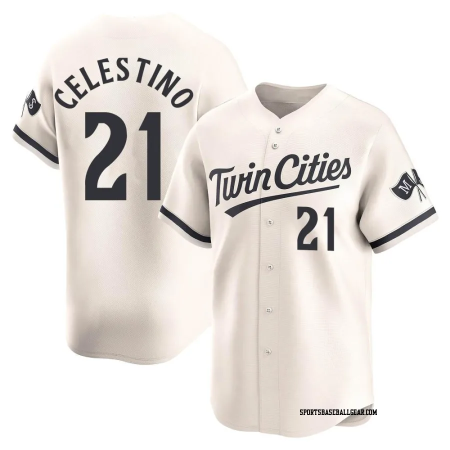 Gilberto Celestino Youth Minnesota Twins Cream Limited Alternate Jersey