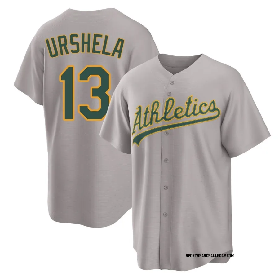 Gio Urshela Men's Oakland Athletics Gray Replica Away 2.0 Jersey