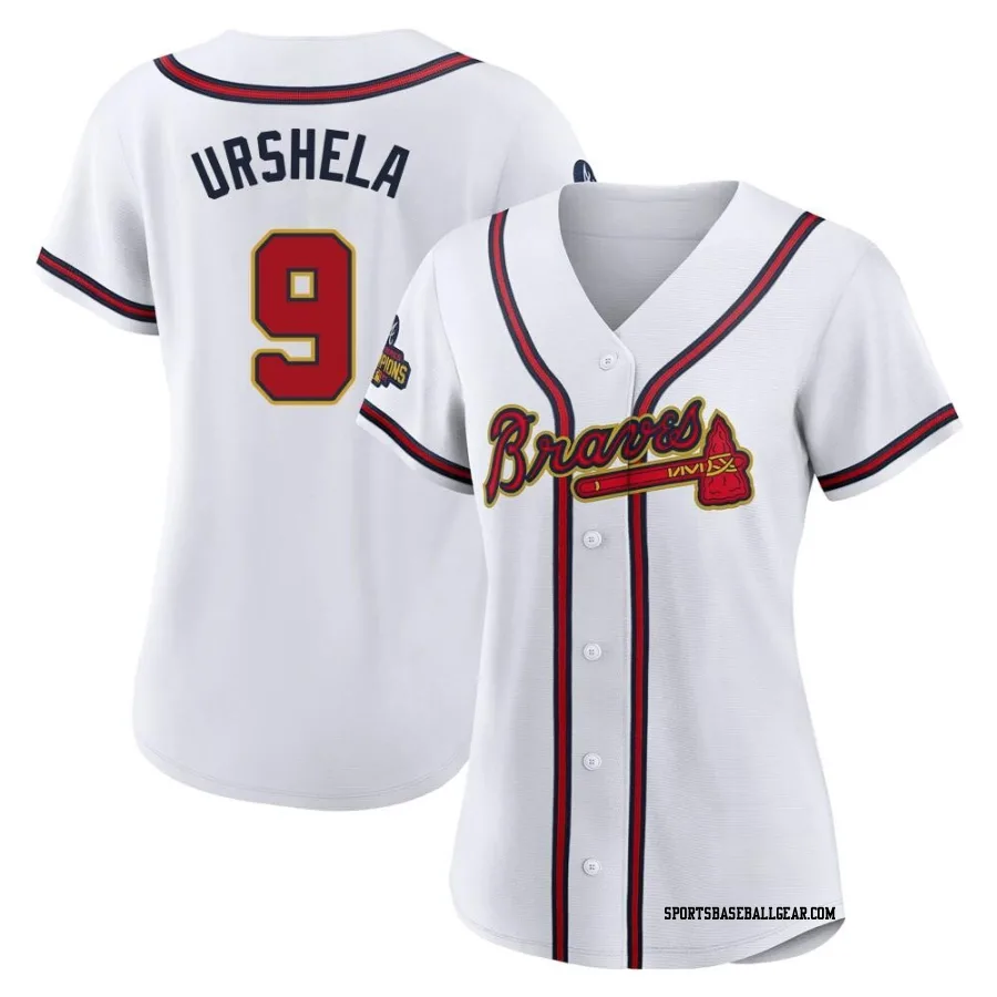 Gio Urshela Women's Atlanta Braves Gold Replica White 2022 Program Jersey