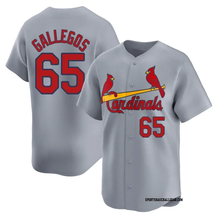 Giovanny Gallegos Men's St. Louis Cardinals Gray Limited Away Jersey