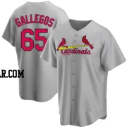 Giovanny Gallegos Men's St. Louis Cardinals Gray Replica Road Jersey
