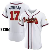 Glenn Hubbard Men's Atlanta Braves Gold Authentic White 2022 Program Jersey
