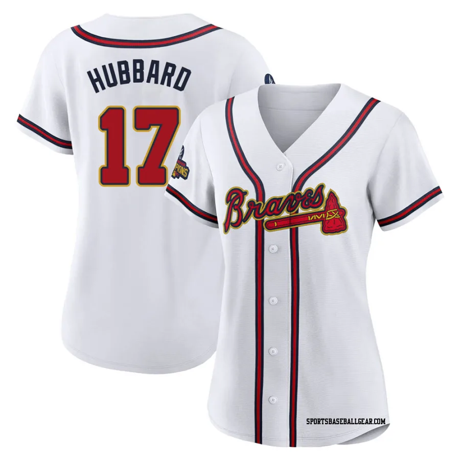 Glenn Hubbard Women's Atlanta Braves Gold Replica White 2022 Program Jersey