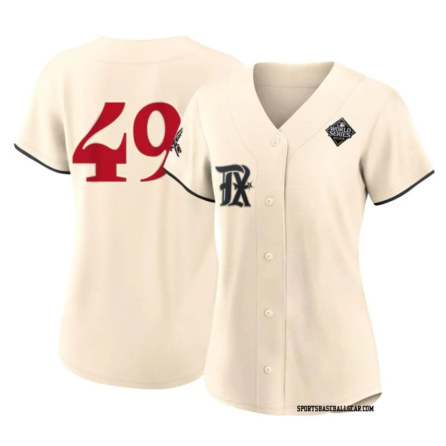 Glenn Otto Women's Texas Rangers Cream Replica 2023 City Connect 2023 World Series Jersey