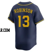 Glenn Robinson Men's Milwaukee Brewers Navy Limited Alternate Jersey