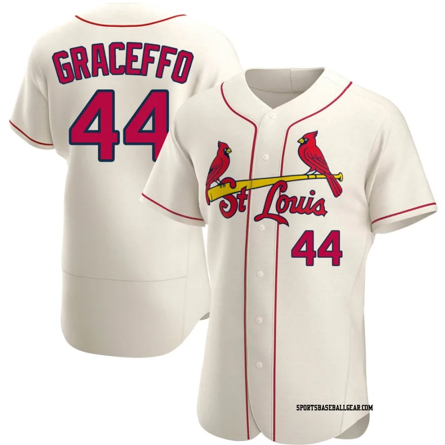Gordon Graceffo Men's St. Louis Cardinals Cream Authentic Alternate Jersey